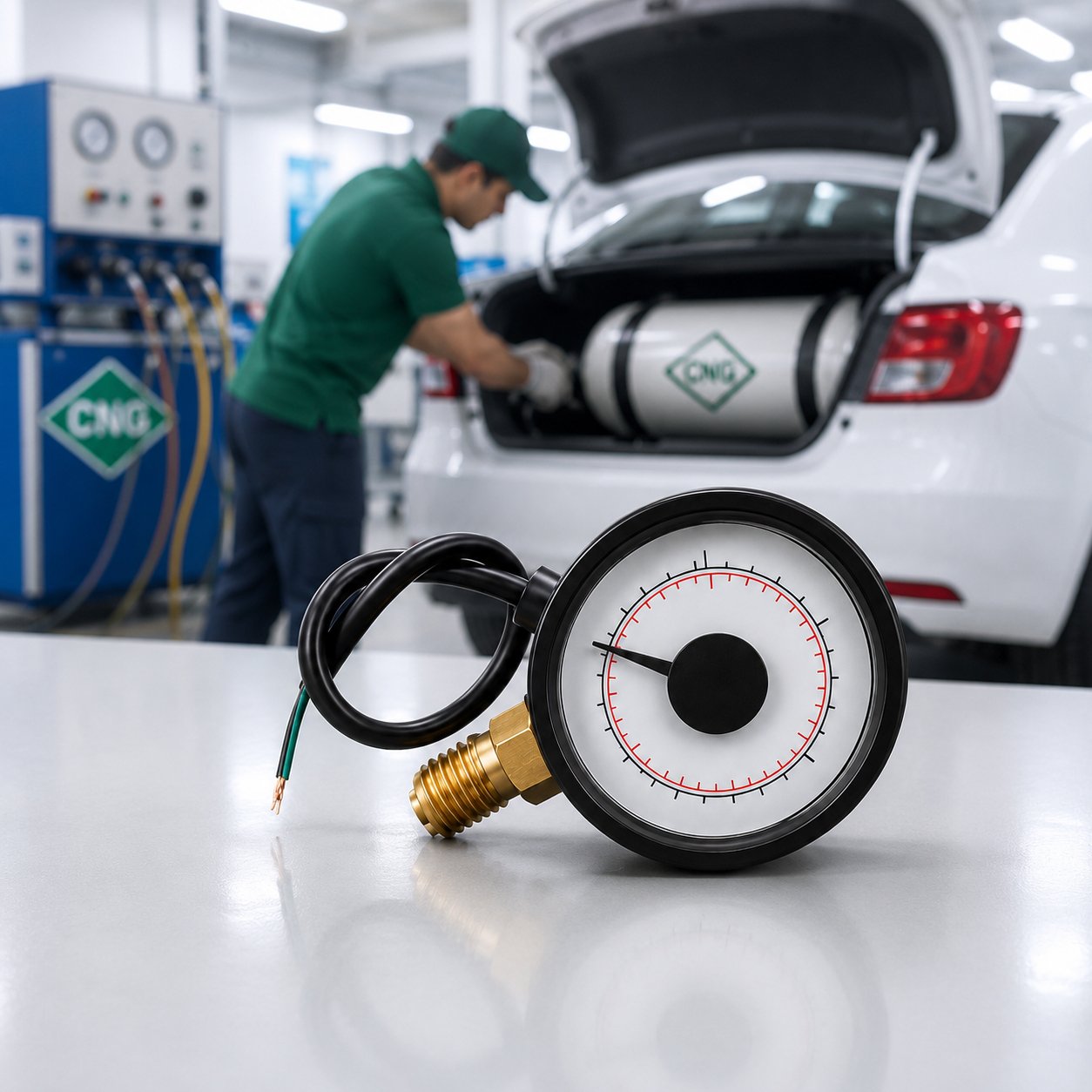 CNG Automotive Pressure Gauge                        class=